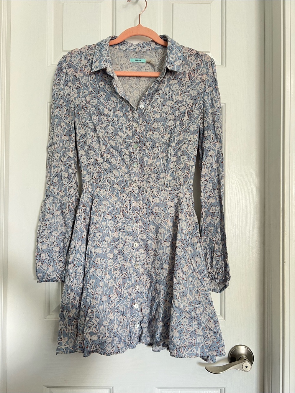 ✨2/$35 Kimchi Blue floral long sleeve button up dress